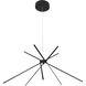 Canada LED 42.5 inch Matte Black Chandelier Ceiling Light