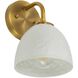 Shepard 1 Light 6.25 inch Modern Brass Wall Sconce Wall Light in Matte White