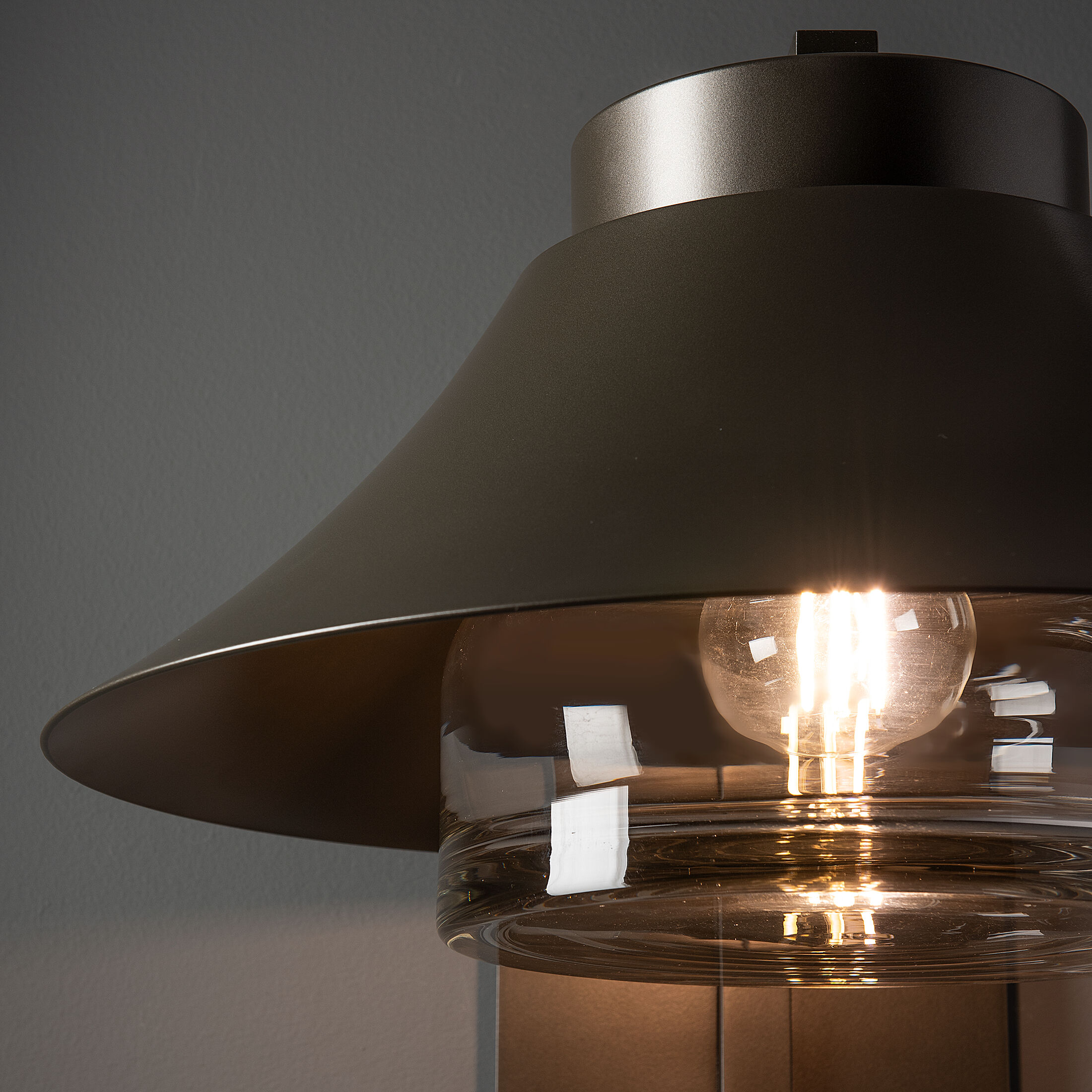 Stowe 1 Light 14.8 inch Coastal Dark Smoke Outdoor Wall Sconce