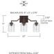 Carter 3 Light 22 inch Bronze Vanity Light Wall Light