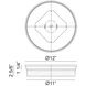 Circian LED 12 inch Matte White Flush Mount Ceiling Light
