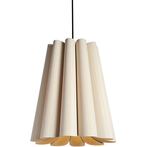 Olivia 1 Light 15.5 inch Black Pendant Ceiling Light in Ash, WEP Collection