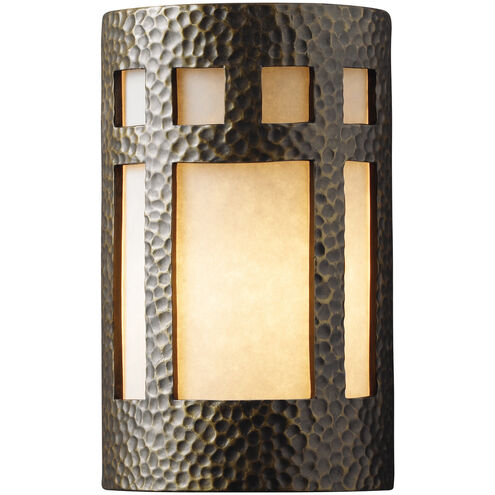 Ambiance LED 8 inch Verde Patina Wall Sconce Wall Light in 1000 Lm LED, Large