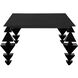Sagrada 62 X 34 inch Matte Black Coffee Table