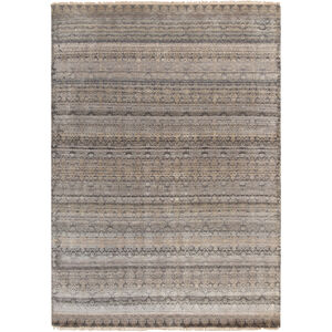 Carey 36 X 24 inch Neutral and Brown Area Rug, Wool and Silk