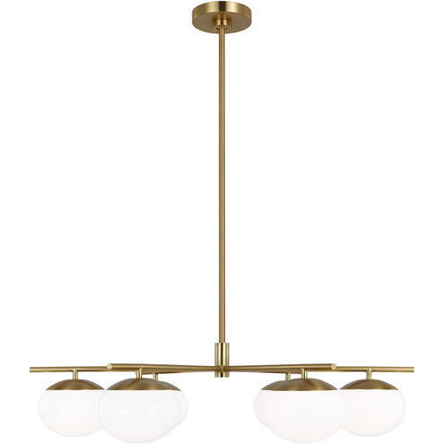 ED Ellen DeGeneres Lune 6 Light 33.63 inch Burnished Brass Chandelier Ceiling Light
