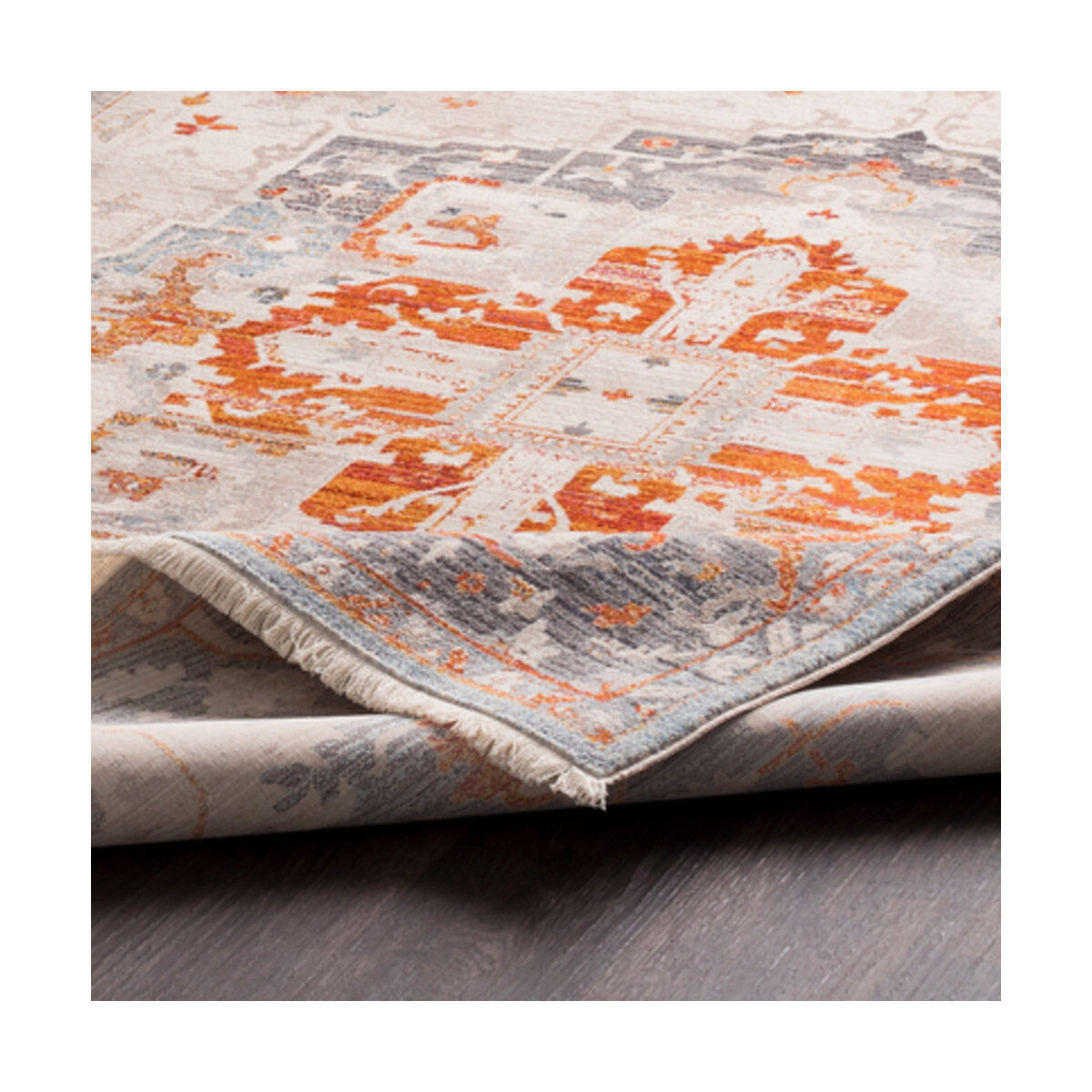 Ephesians 63 X 47 inch Burnt Orange Rug in 4 x 5, Rectangle