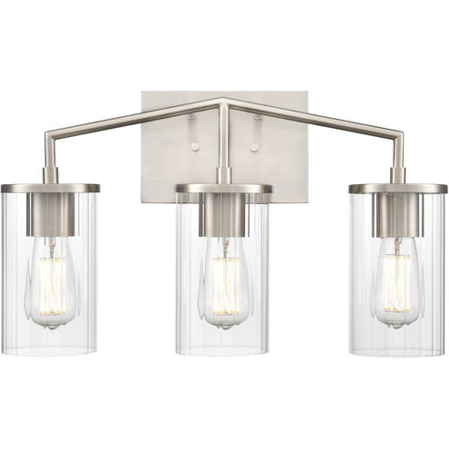 Beverlly 3 Light 20 inch Brushed Nickel Vanity Light Wall Light