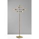 Sputnik 67.5 inch 40.00 watt Antique Brass Floor Lamp Portable Light