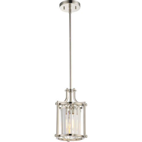 Krys 1 Light 8 inch Polished Nickel Mini Pendant Ceiling Light