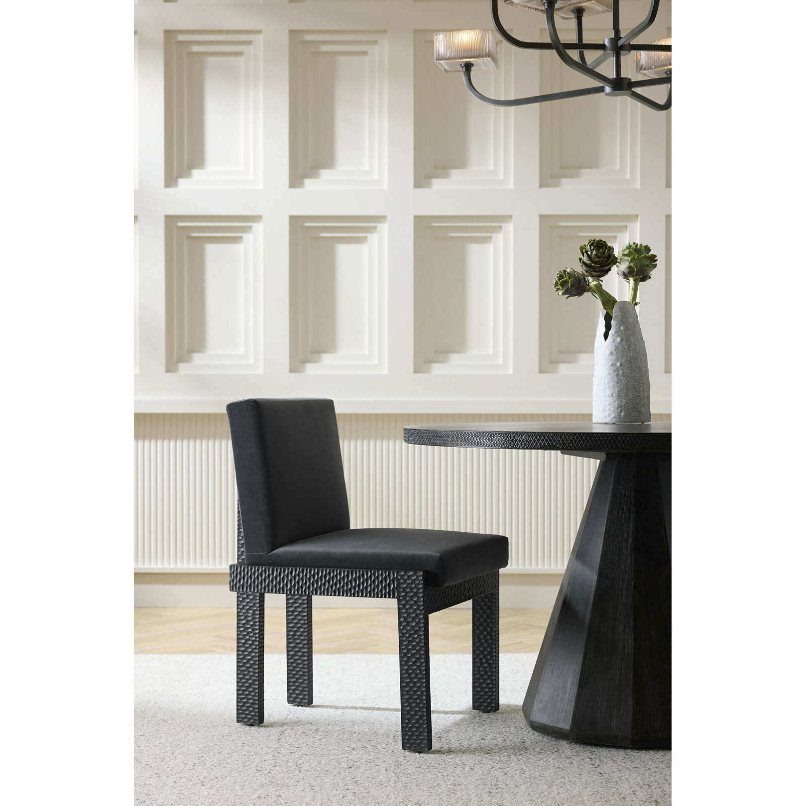 Matilda Midnight Grey and Ebony Dining Chair