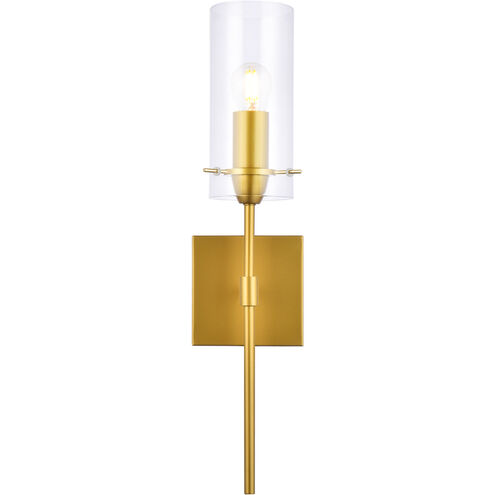 Elsreth 1 Light 5 inch Brass Bath Sconce Wall Light