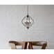 Sandara 4 Light 16 inch Weathered Oak Pendant Ceiling Light