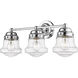 Vaughn 3 Light 22.5 inch Chrome Vanity Wall Light