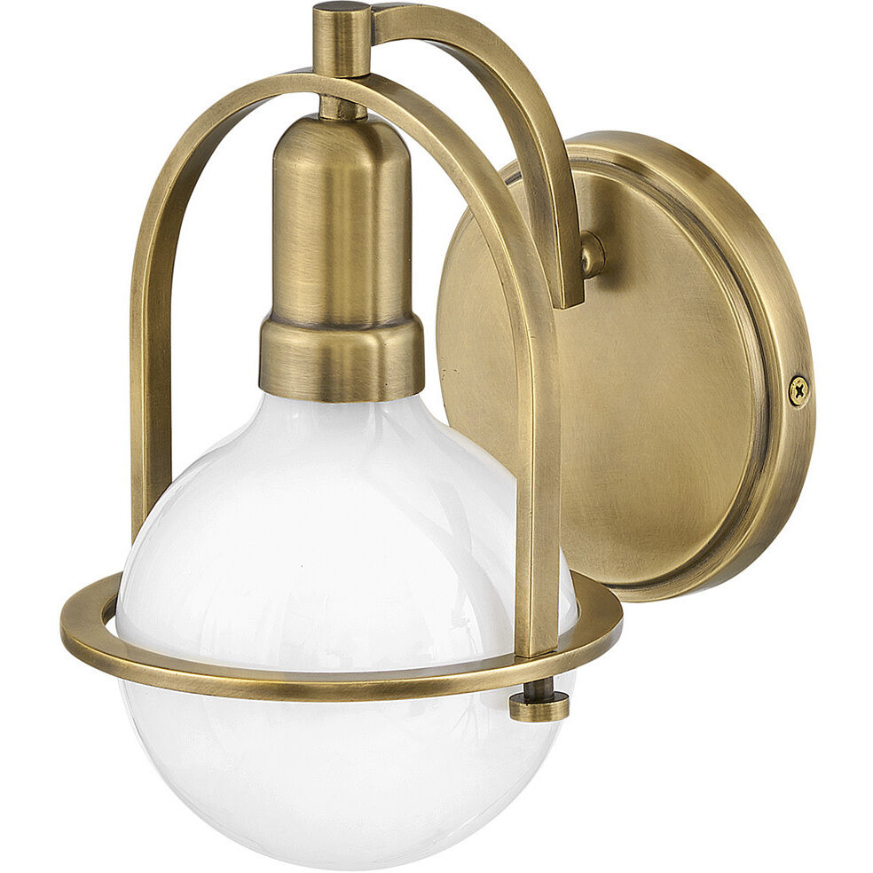 Somerset 1 Light 7.5 inch Heritage Brass Vanity Light Wall Light