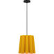 Renata 1 Light 12.6 inch Black Pendant Ceiling Light in Yellow/Ash, 13 in, WEP Collection