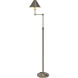 Arden 62 inch 60 watt Polished Nickel Floor lamp Portable Light