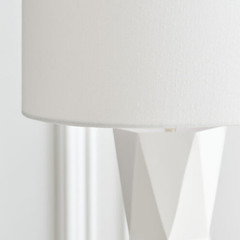 Drew & Jonathan Fernwood 26.5 inch 9.00 watt Gloss White Table Lamp Portable Light