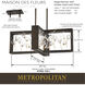Maison Des Fleurs LED 30 inch Regal Bronze with Empire Gold Chandelier Ceiling Light