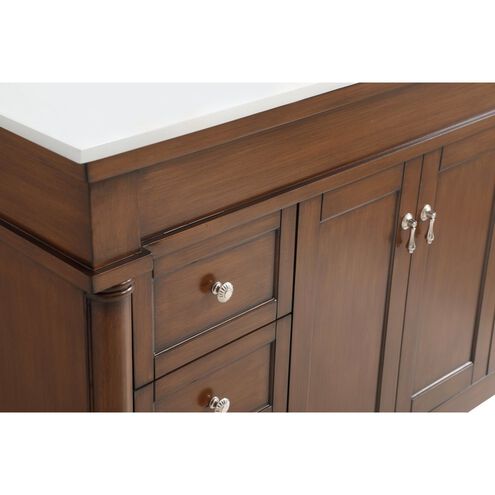 Lexington 48 X 21.5 X 35 inch Walnut Vanity Sink Set