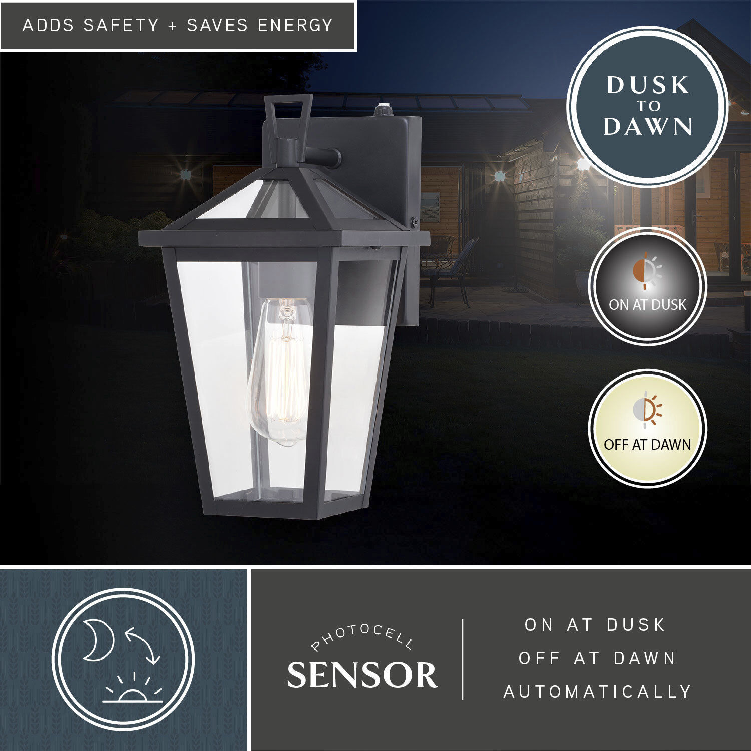 Derby LED 11.25 inch Matte Black Outdoor Wall