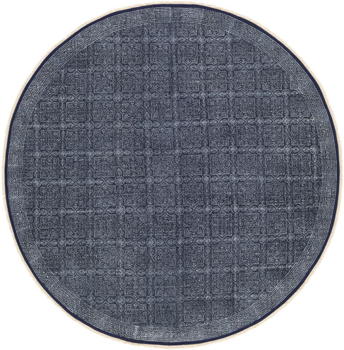 Rajasthan 120 X 120 inch Ink Blue Rug, Round