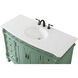 Bordeaux 48 X 22 X 36 inch Vintage Mint Vanity Sink Set