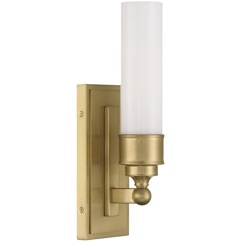 Wilcox 1 Light 5 inch Aged Brass Bath Wall Sconce Wall Light