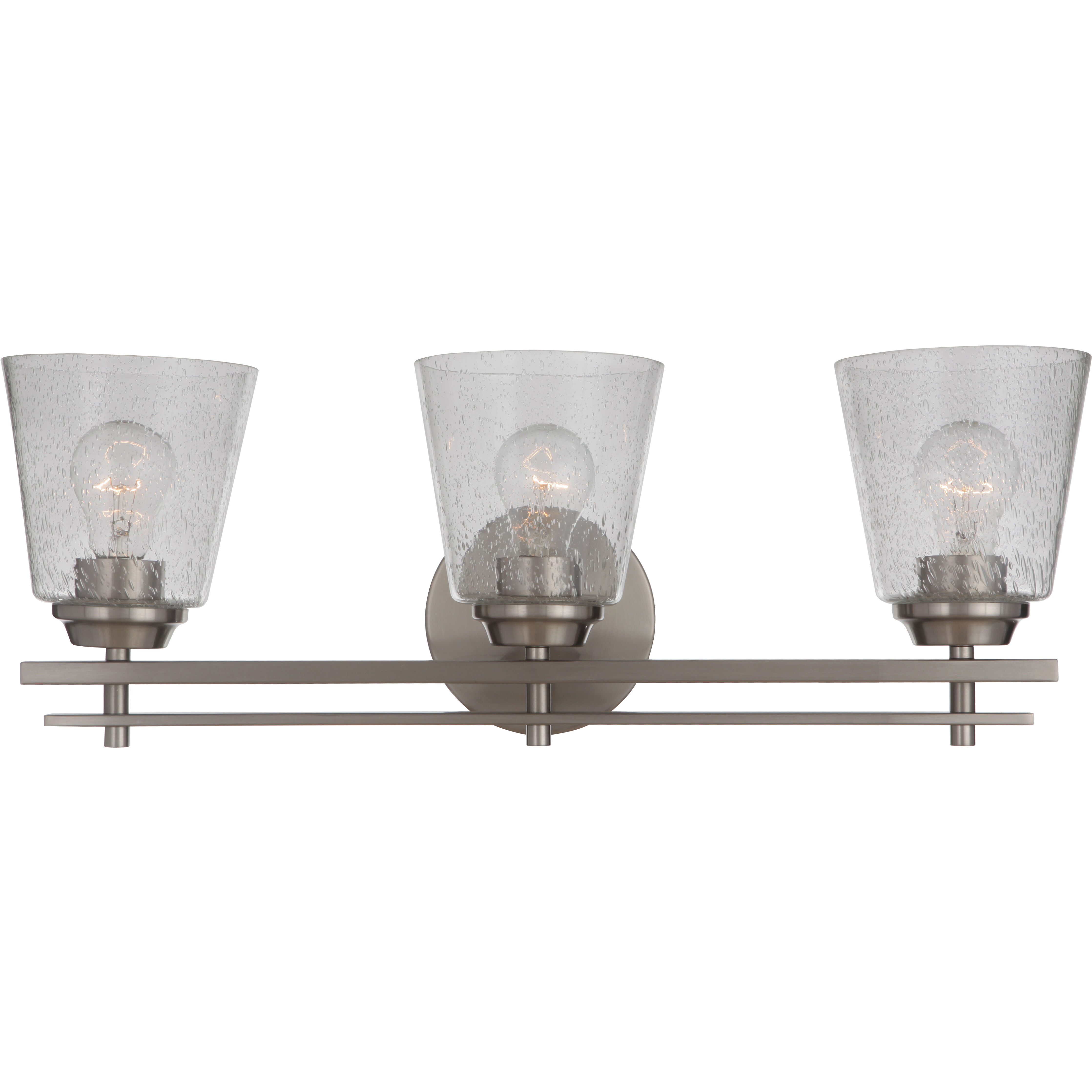 Neighborhood Drake 3 Light 24 inch Brushed Polished Nickel Vanity Light Wall Light, Neighborhood Collection