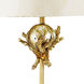 Trellis 31 inch 60.00 watt Putty With Silver Leaf Orb Element Table Lamp Portable Light, Flambeau