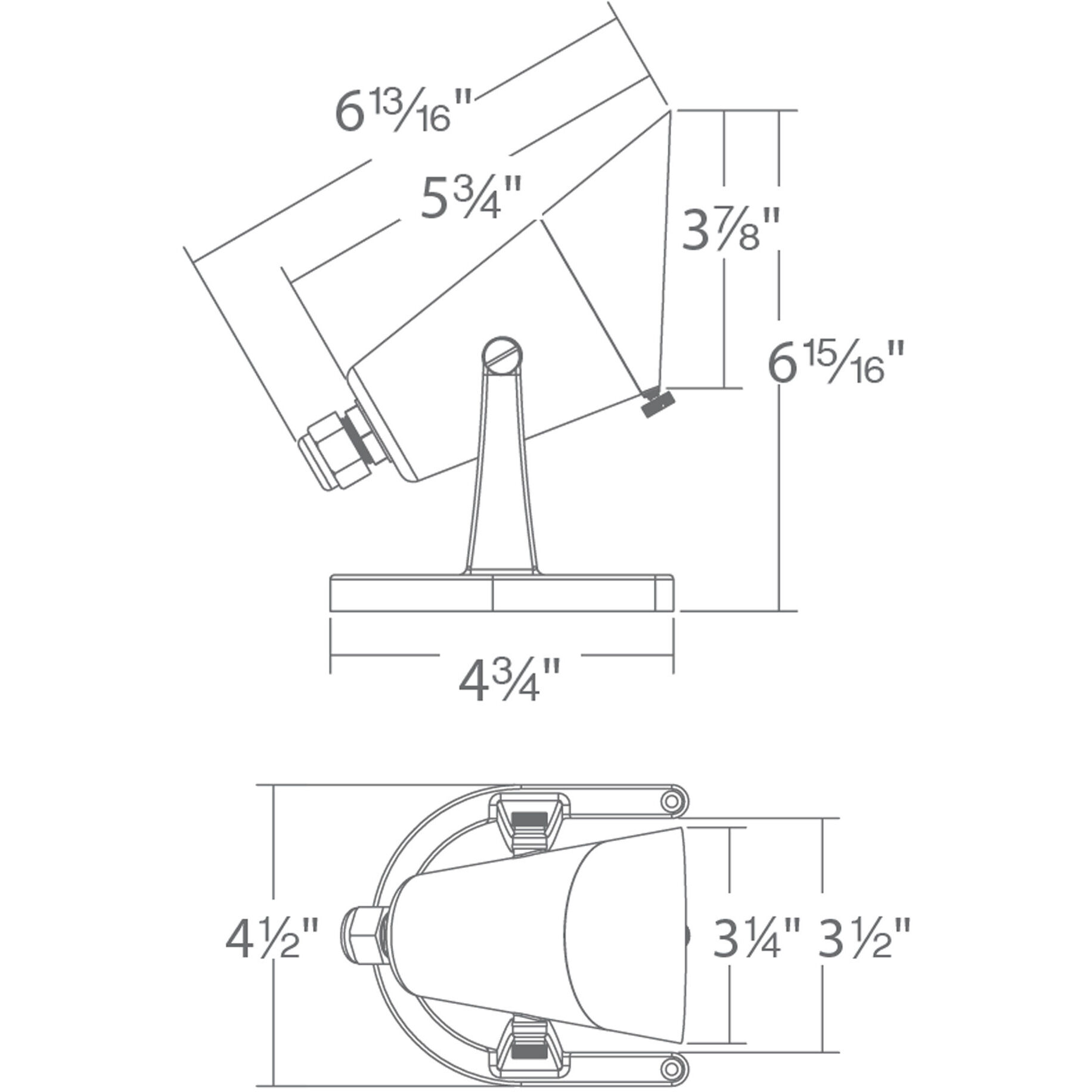 Tyler Natural Brass 5.8 watt LED Spot and Flood Lighting, WAC Landscape