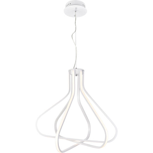 Dahlia LED 26.6 inch White Pendant Ceiling Light