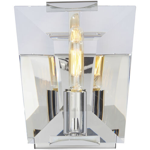 Castle Aurora 1 Light 6 inch Polished Nickel Bath Light Wall Light