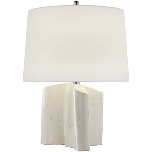 Thomas O'Brien Carmel 19.25 inch 75 watt Plaster White Table Lamp Portable Light in Linen