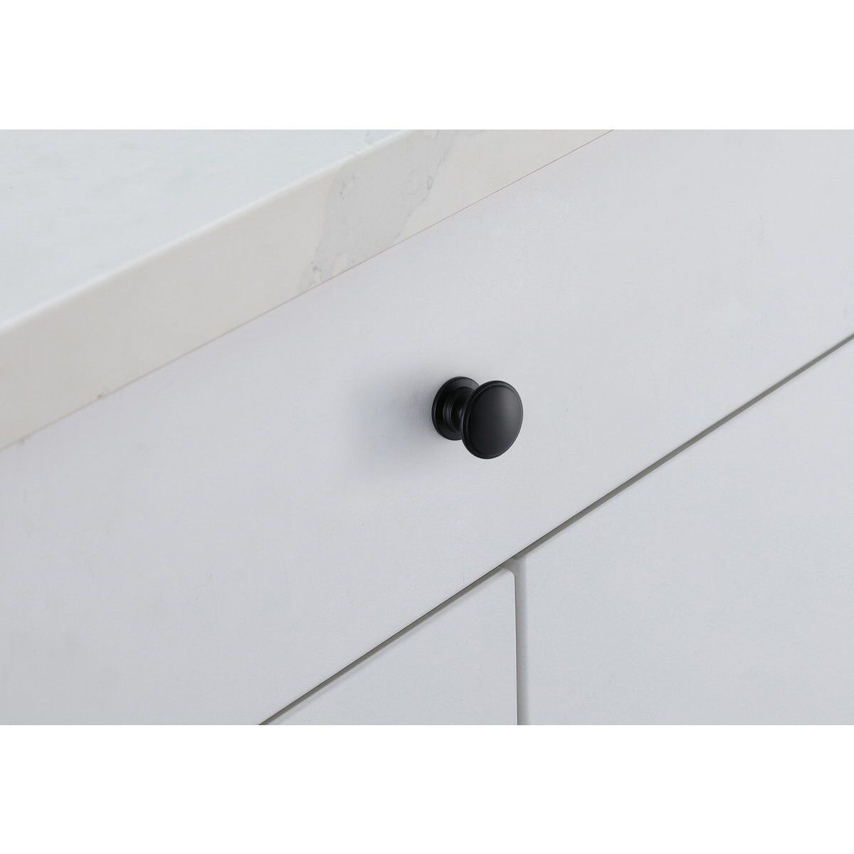 Kaid Matte Black Hardware Cabinet Knob, Set of 10