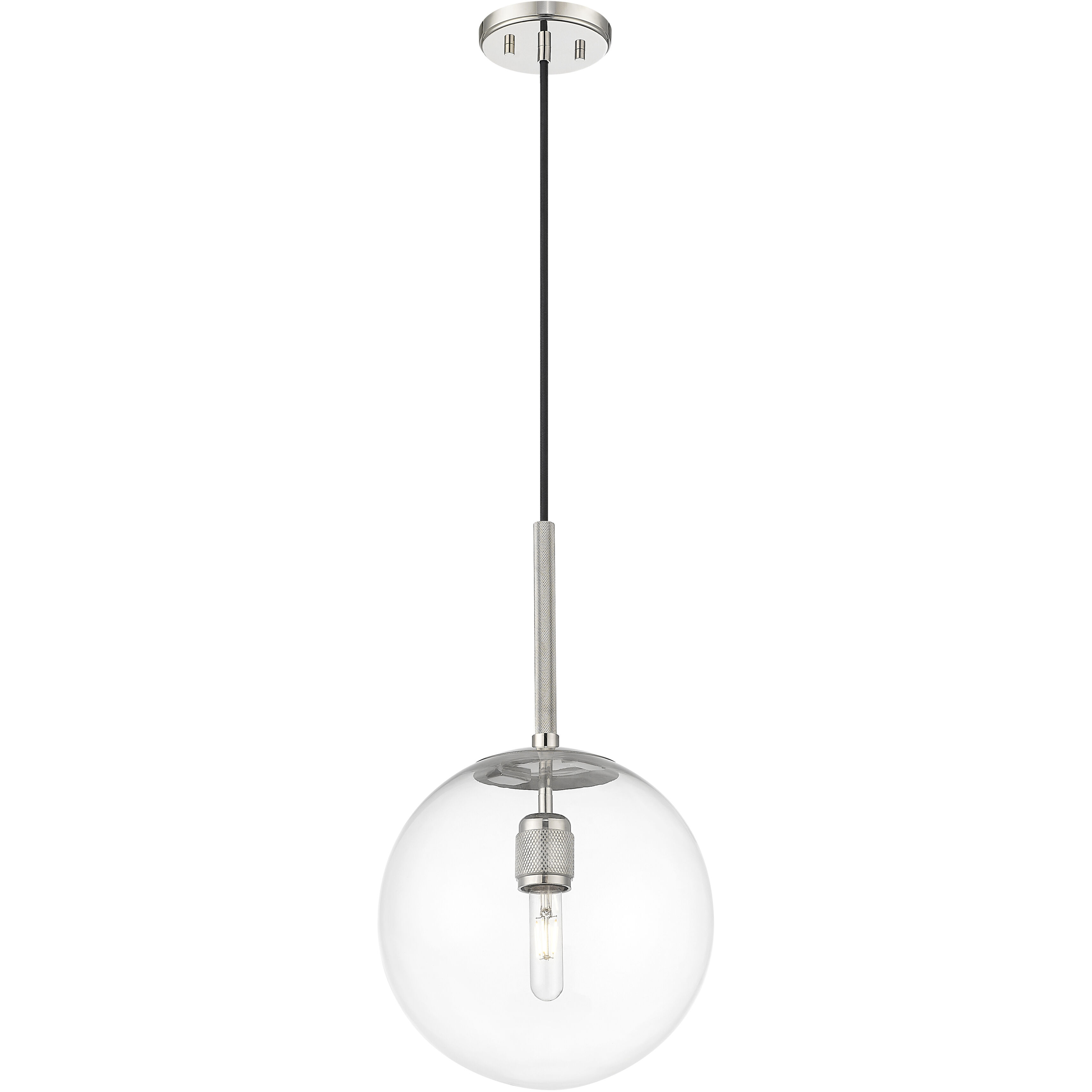 Kairo 1 Light 12 inch Polished Nickel Pendant Ceiling Light