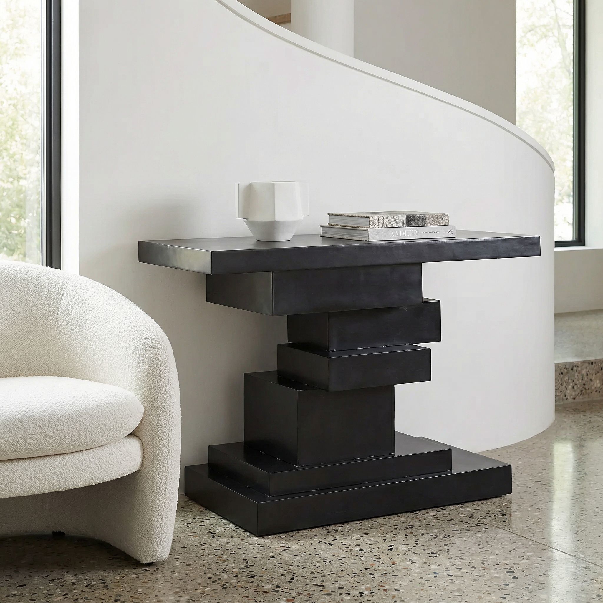 Platoon 44.5 X 17 inch Matte Black Console