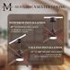 Atlas Ariella-LK 64 inch Textured Bronze with Walnut Tone Blades Ceiling Fan