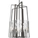 Arc 8 Light 34.4 inch Dark Smoke Pendant Ceiling Light, Tall