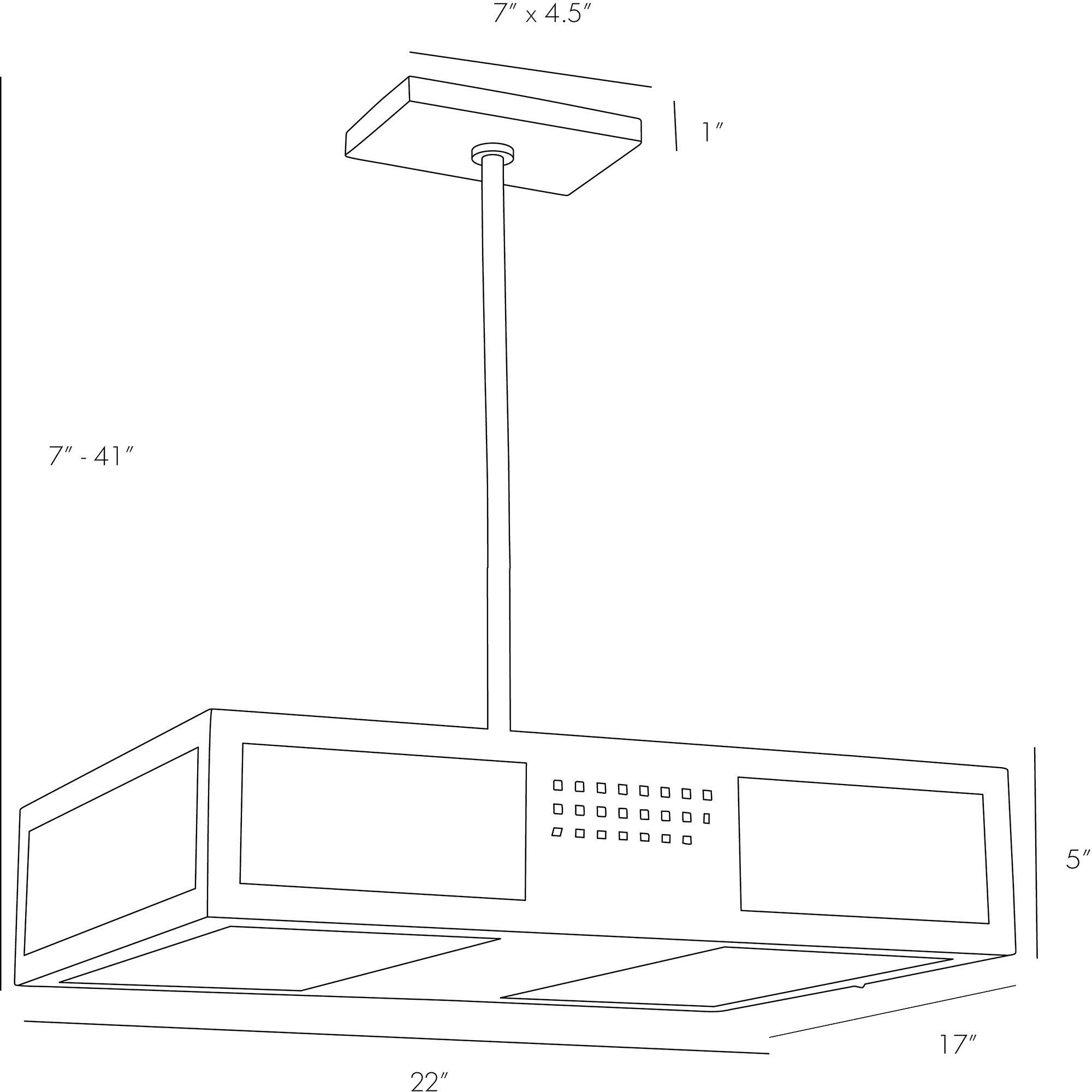 Bisger 4 Light 22 inch Antique Brass Pendant Ceiling Light