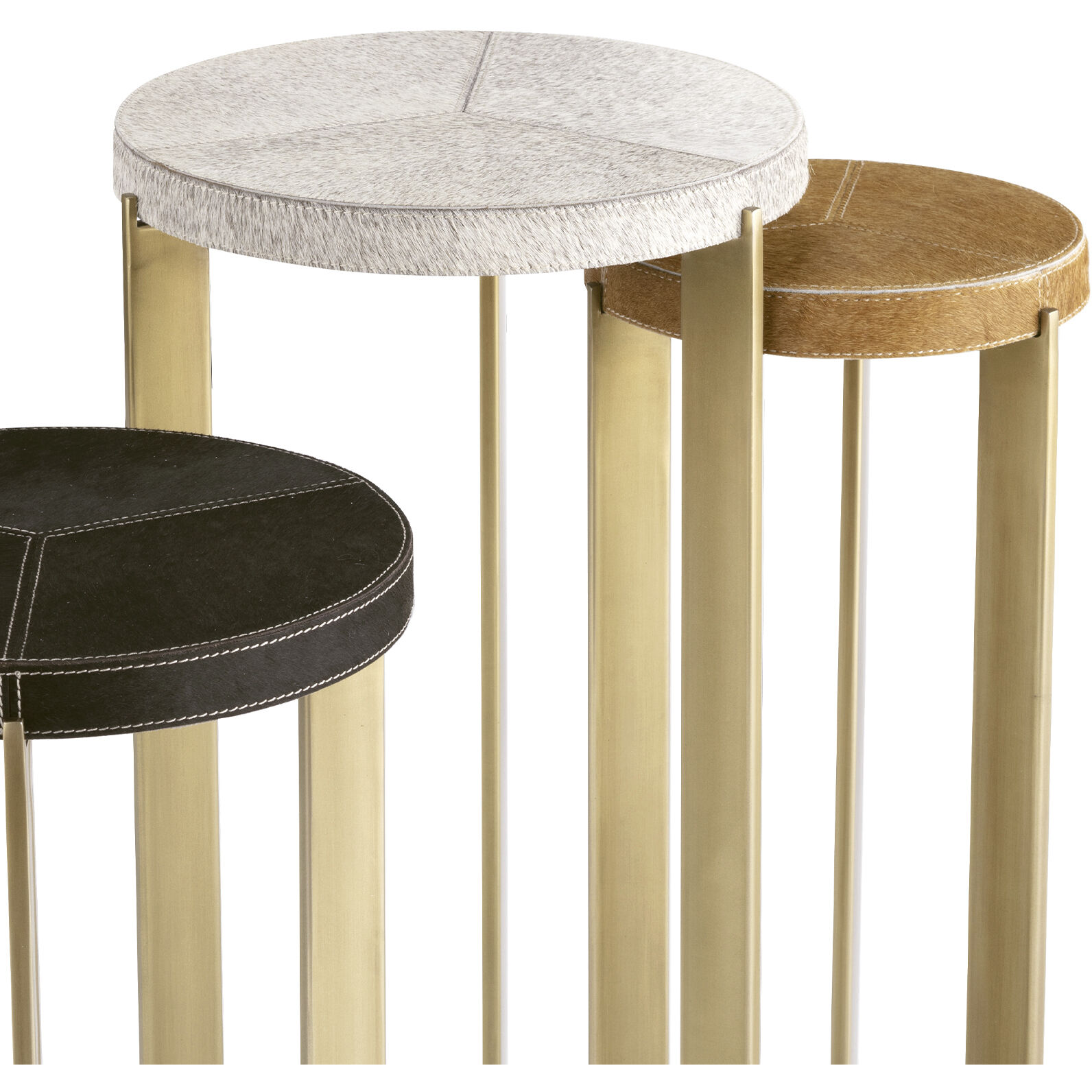 Andres 24 X 12.5 inch Brass Side Table, Mixer Table