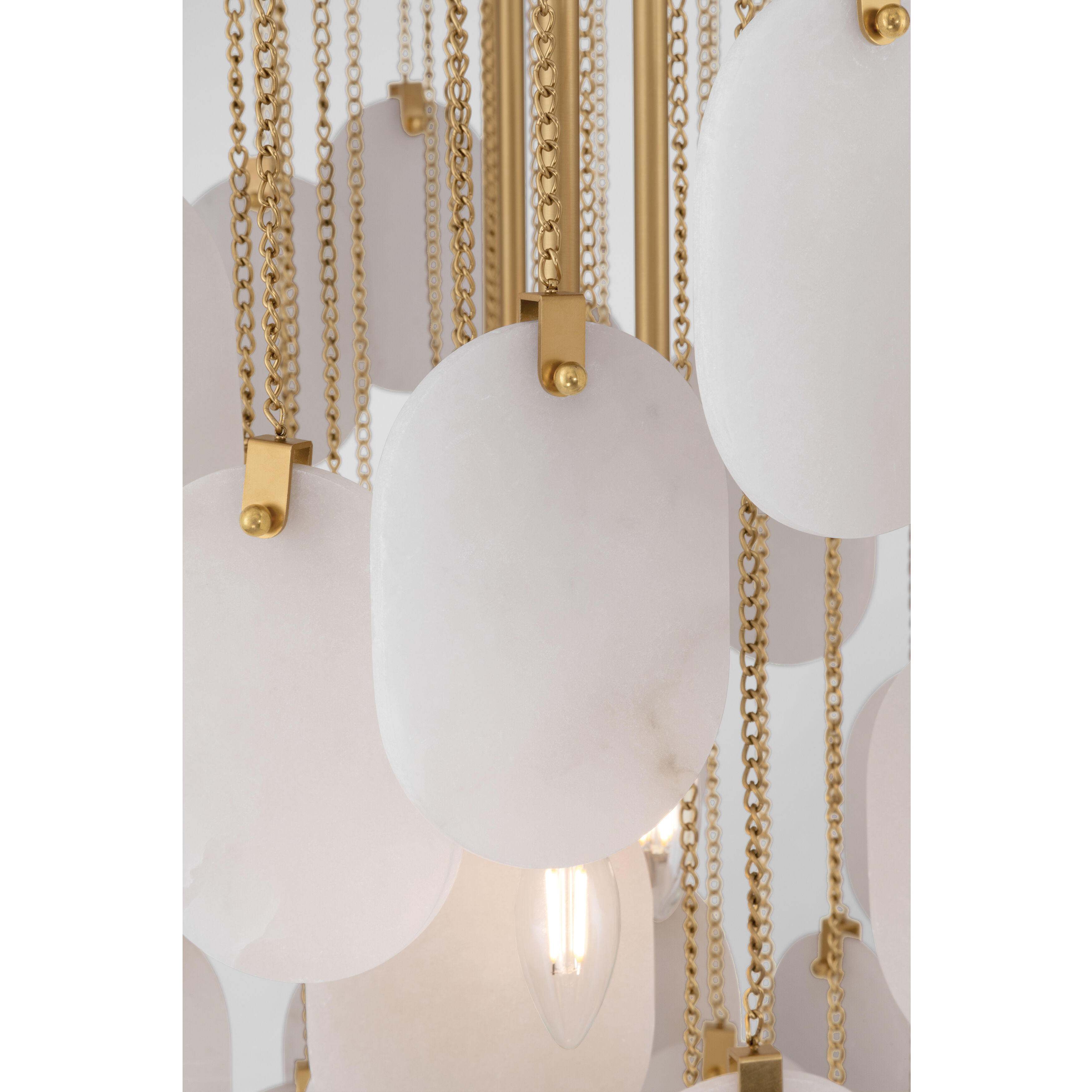 Velisse 8 Light 35.5 inch Legacy Brass Pendant Ceiling Light