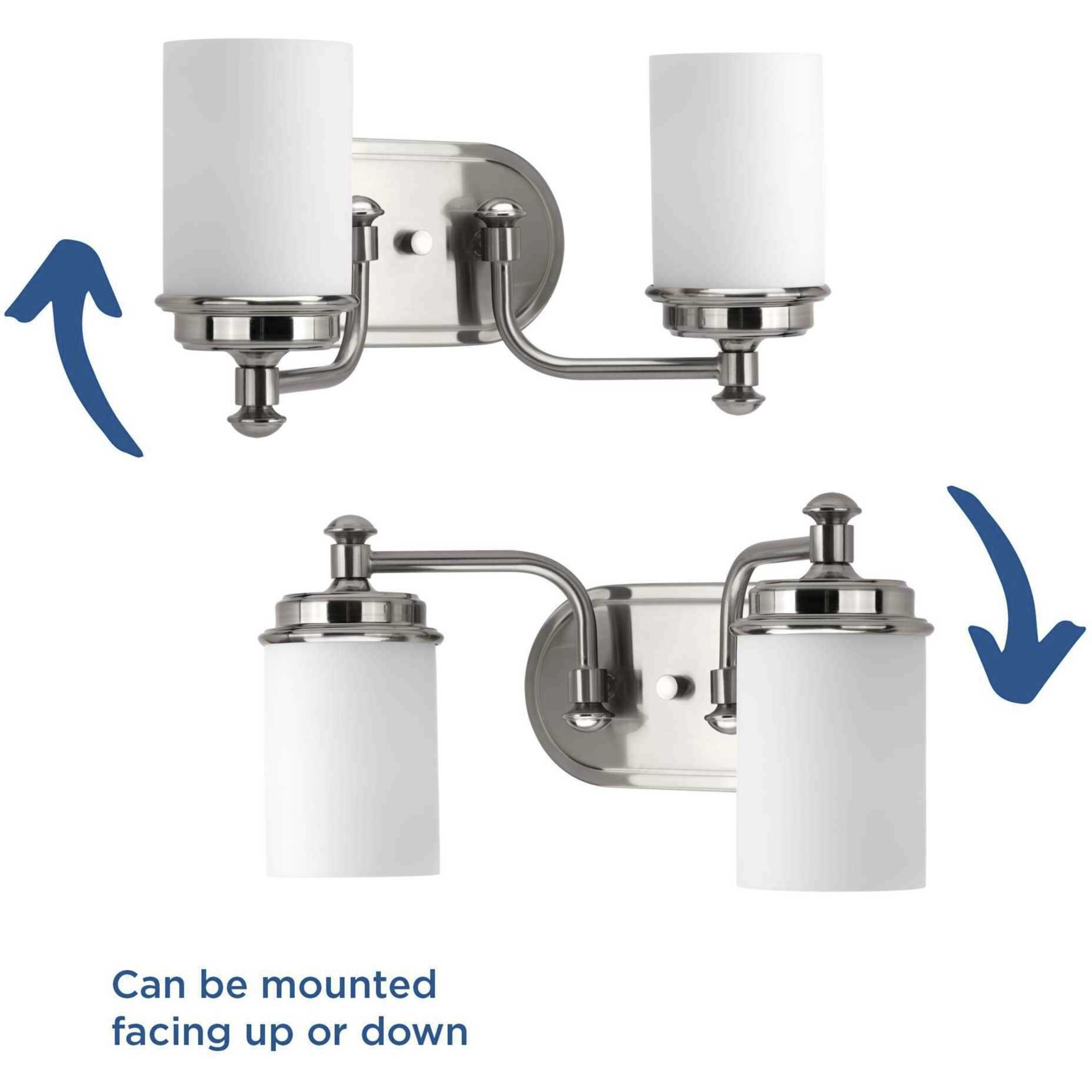 Folsham 2 Light 16 inch Brushed Nickel Bath Vanity Wall Light, Design Series