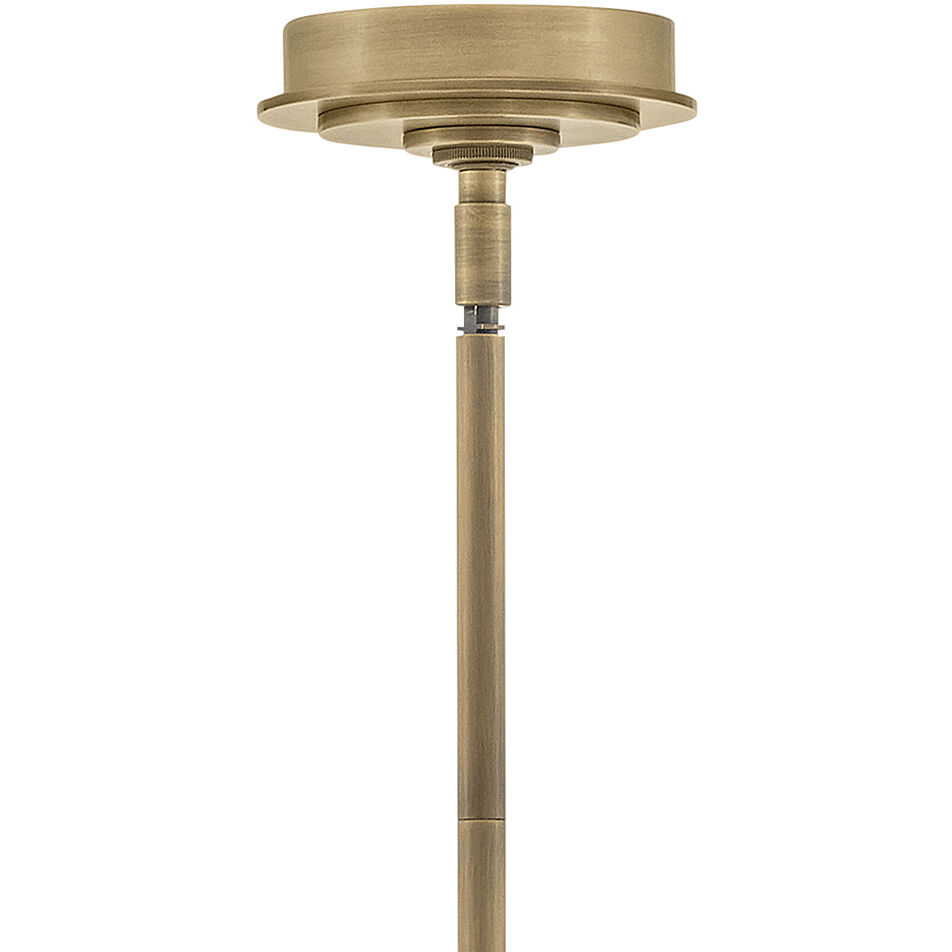 Atera LED 60 inch Heritage Brass Chandelier Ceiling Light, Single Tier