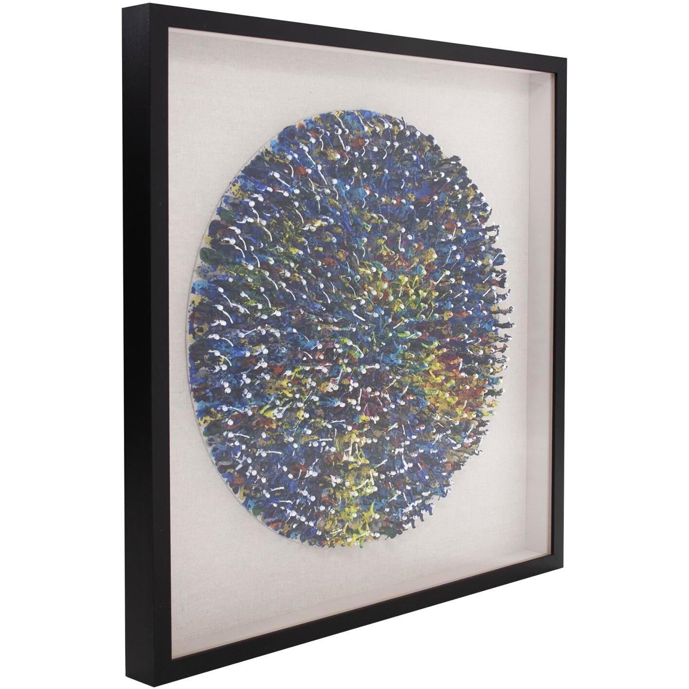 Toy Soldier Blue/Natural Recycled Wall Art