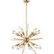 Estelle LED 27.5 inch Natural Brass Pendant Ceiling Light