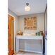Lawrence 1 Light 10 inch Black Flush Mount Ceiling Light