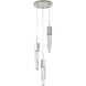 Canada 3 Light 12 inch Chrome Chandelier Ceiling Light
