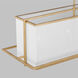 Thom Filicia Dresden Linear Chandelier Ceiling Light in Coastal Gild