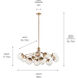 Silvarious 12 Light 26.75 inch Champagne Bronze Chandelier/Semi Flush Ceiling Light